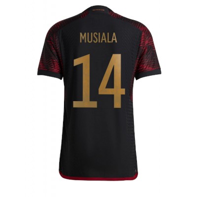 Njemačka Jamal Musiala #14 Gostujuci Dres SP 2022 Kratak Rukav